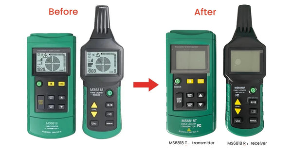 MS6818 Professional Cable Tester 30-400V AC/DC Metal Pipe Locator Wall Underground Inspect Interruption Short Circuit Detection