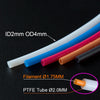 1/2/4M Bowden Extruder PTFE Tube for J-Head/Ender 3/Bambu Lab P1P AMS A1 Mini 1.75mm Filament ID 2/2.5mm OD 4mm Teflon Pipe
