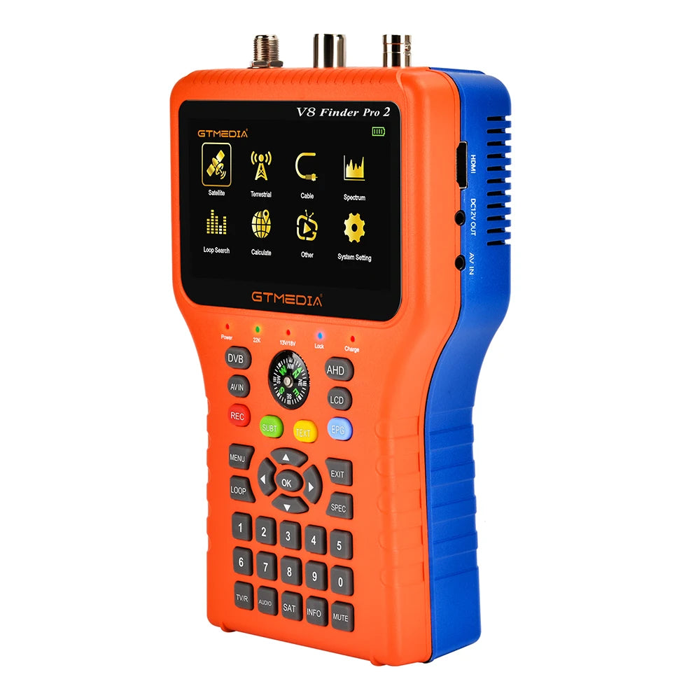 GTmedia V8 Finder Pro2 DVB-S2 DVB-T2 DVB-C AHD H.265 Satellite Meter Satellite Finder detail image 5