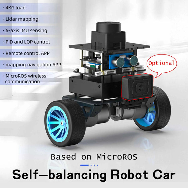 Yahboom MicroROS Self-Balancing Robot Car Kit With MPU6050 Lidar Ultrasonic Module ROS-HUMBLE Virtual Mac product image