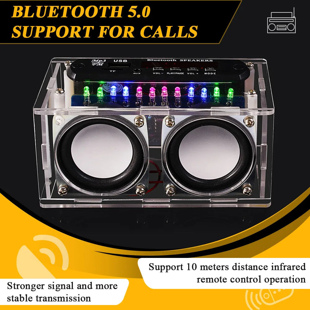 DIY Bluetooth Speaker Kit with FM Radio 87.5-108MHZ DIY Soldering Project Practice detail image 4