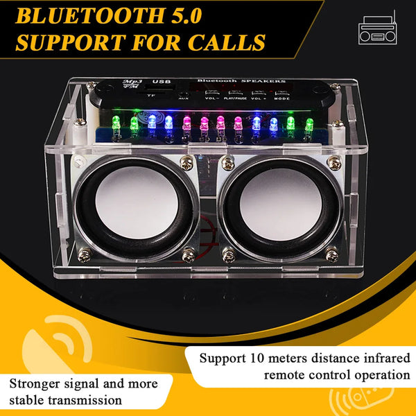 DIY Bluetooth Speaker Kit with FM Radio 87.5-108MHZ DIY Soldering Project Practice detail image 4