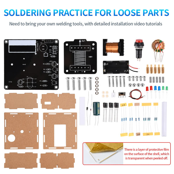 DIY High-Voltage Electromagnetic Cannon Electronic Kit DC3V Enhanced Edition Circuit Board detail image 6