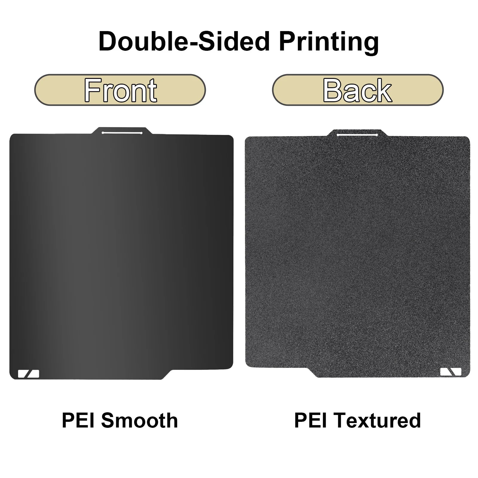P2S PEO Bambu X1 P1 A1 Build Plate 257x257 PEI Bed Plate Double Side Smooth Texture Spring Steel Sheet For Bambu Lab P1S Heatbed