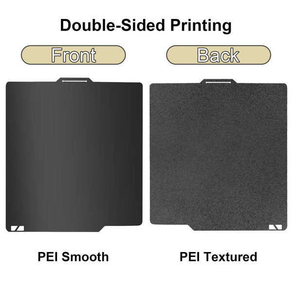 P2S PEO Bambu X1 P1 A1 Build Plate 257x257 PEI Bed Plate Double Side Smooth Texture Spring Steel Sheet For Bambu Lab P1S Heatbed