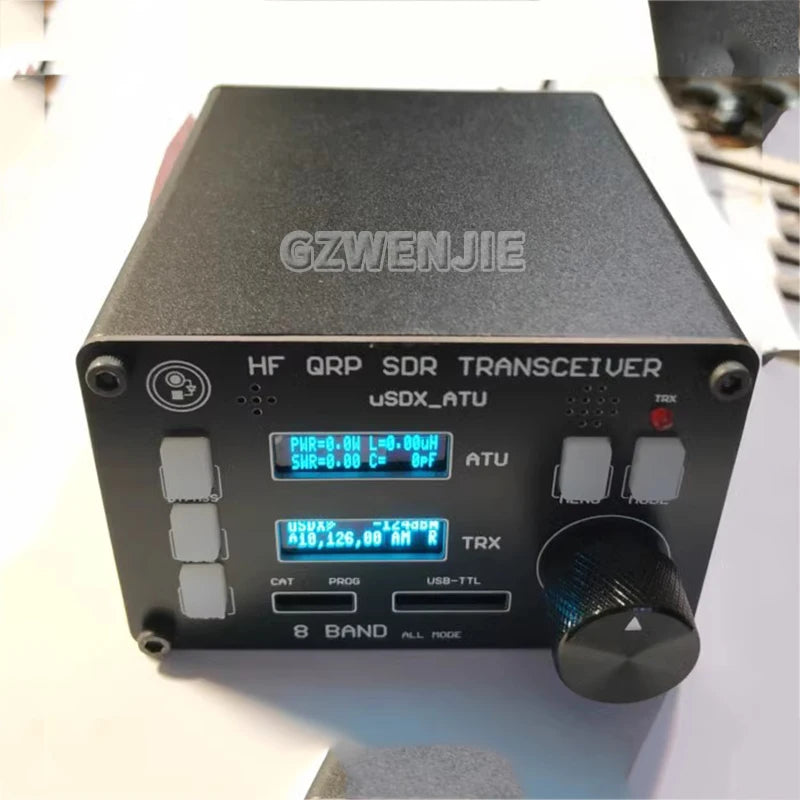 uSOTA-ATU USDX HF QRP SDR Transceiver Built-in ATU-100 Antenna Tuner with Dual OLED Displays detail image 2