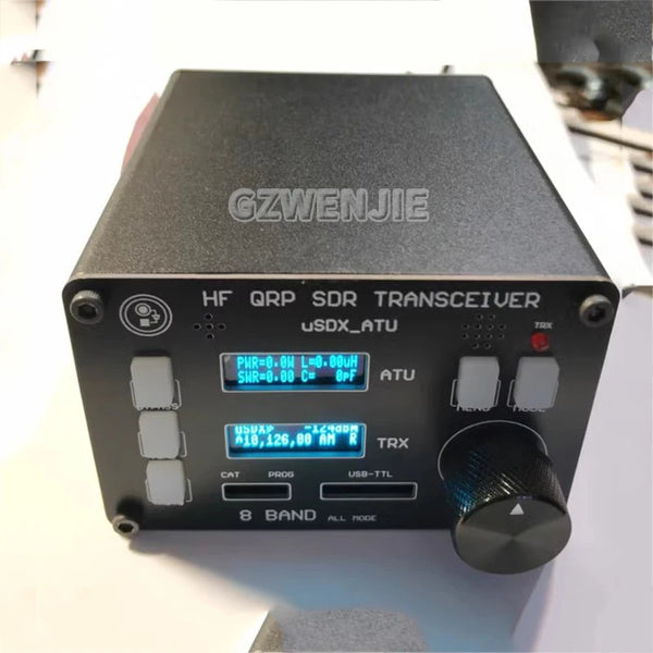 uSOTA-ATU USDX HF QRP SDR Transceiver Built-in ATU-100 Antenna Tuner with Dual OLED Displays detail image 2