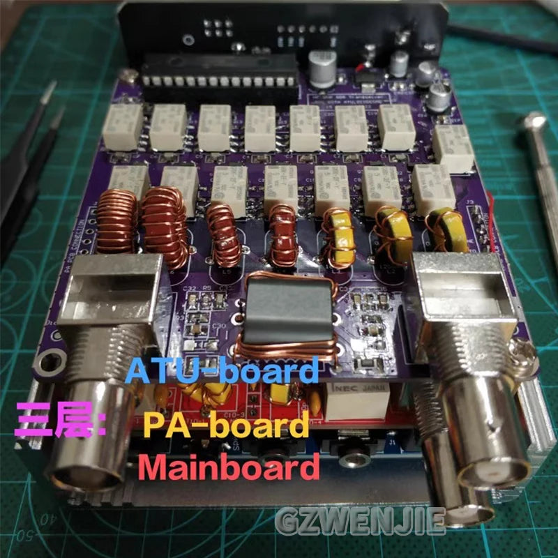 uSOTA-ATU USDX HF QRP SDR Transceiver Built-in ATU-100 Antenna Tuner with Dual OLED Displays detail image 5