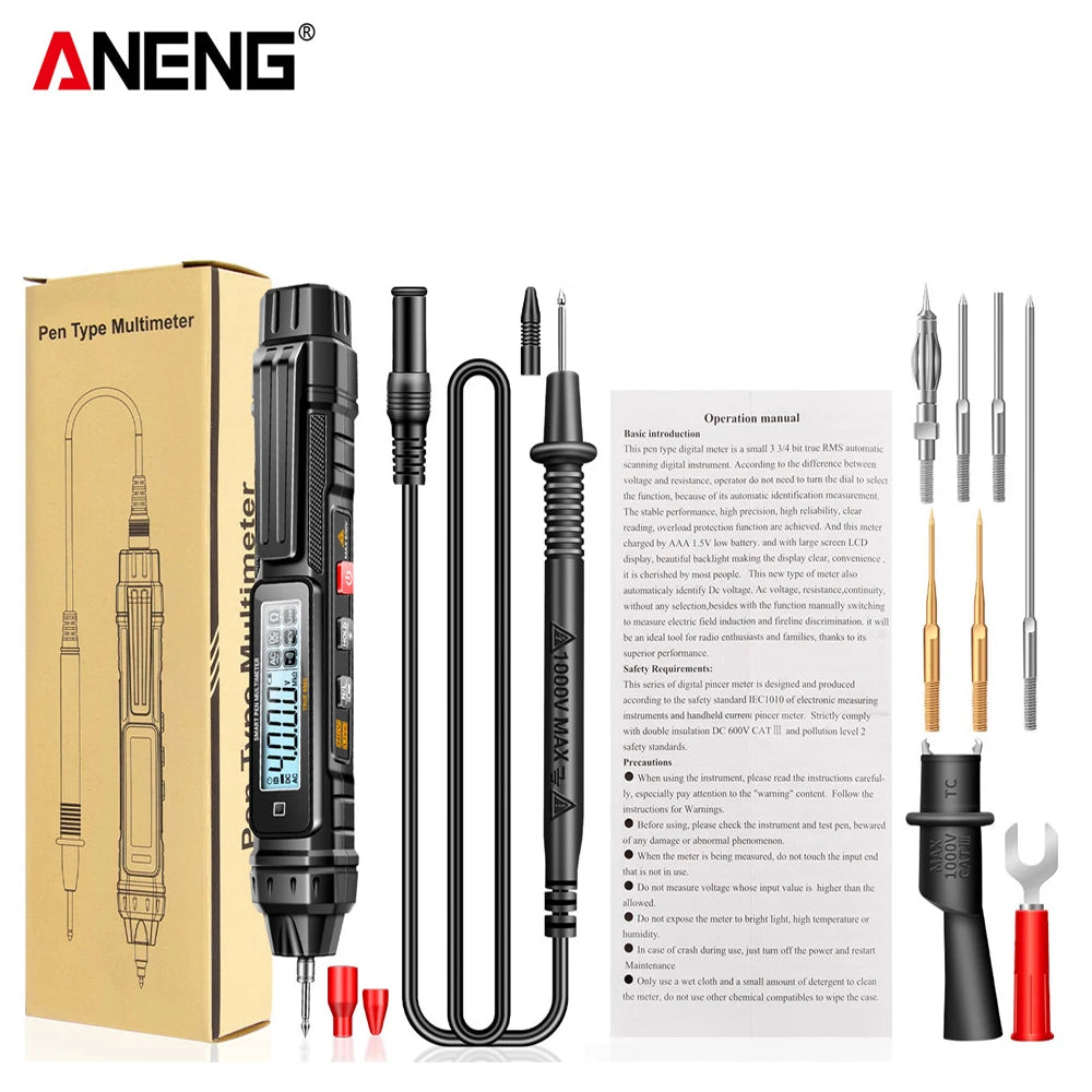 ANENG A3005 Digital Professional Multimeter Pen Testers AC/DC Voltage Meter Live Zero Line detail image 8