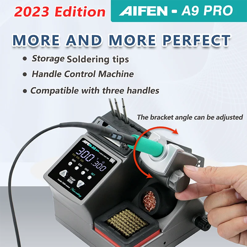 AIFEN A9PRO Soldering Station Compatible SUGON Soldering Iron Tip 210/245/115 Handle Control detail image 2