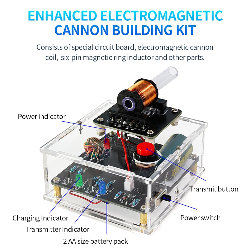 DIY High-Voltage Electromagnetic Cannon Electronic Kit DC3V Enhanced Edition Circuit Board detail image 2