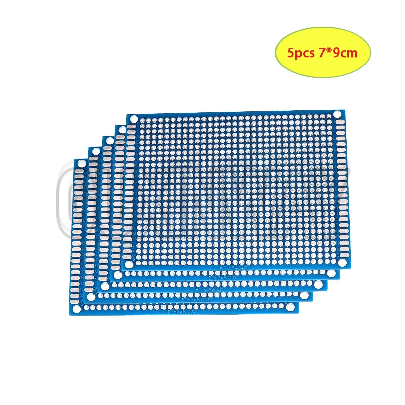 5-10PCS Prototype BoardsBlue Circuit Perfboard PCB 3x7cm 4x6cm 5x7cm 7x9cm Double Sided Circuit Boards DIY Electronic Kit