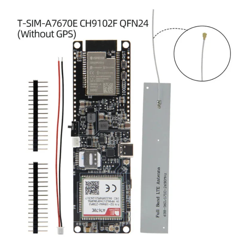 T-PCIE/T-SIM A7670E A7670SA R2 Wireless Module ESP32 Chip Support GSM/GPRS/EDGE For Arduino detail image 11