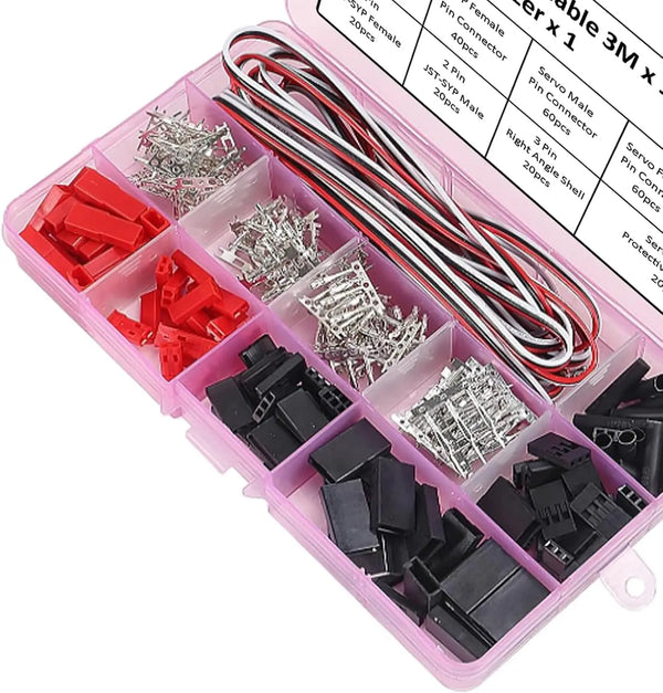 40 Sets Servo Plug Male Female Connector Crimp Pin Cable Kit Compatible JST SYP Futaba for Hitec Spektrum product image