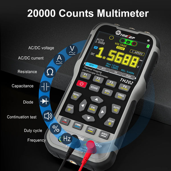 TOOLTOP TH202 4in1 256x192 Thermal Camera 2 Channels 80MHz Oscilloscope Multimeter PCB detail image 6