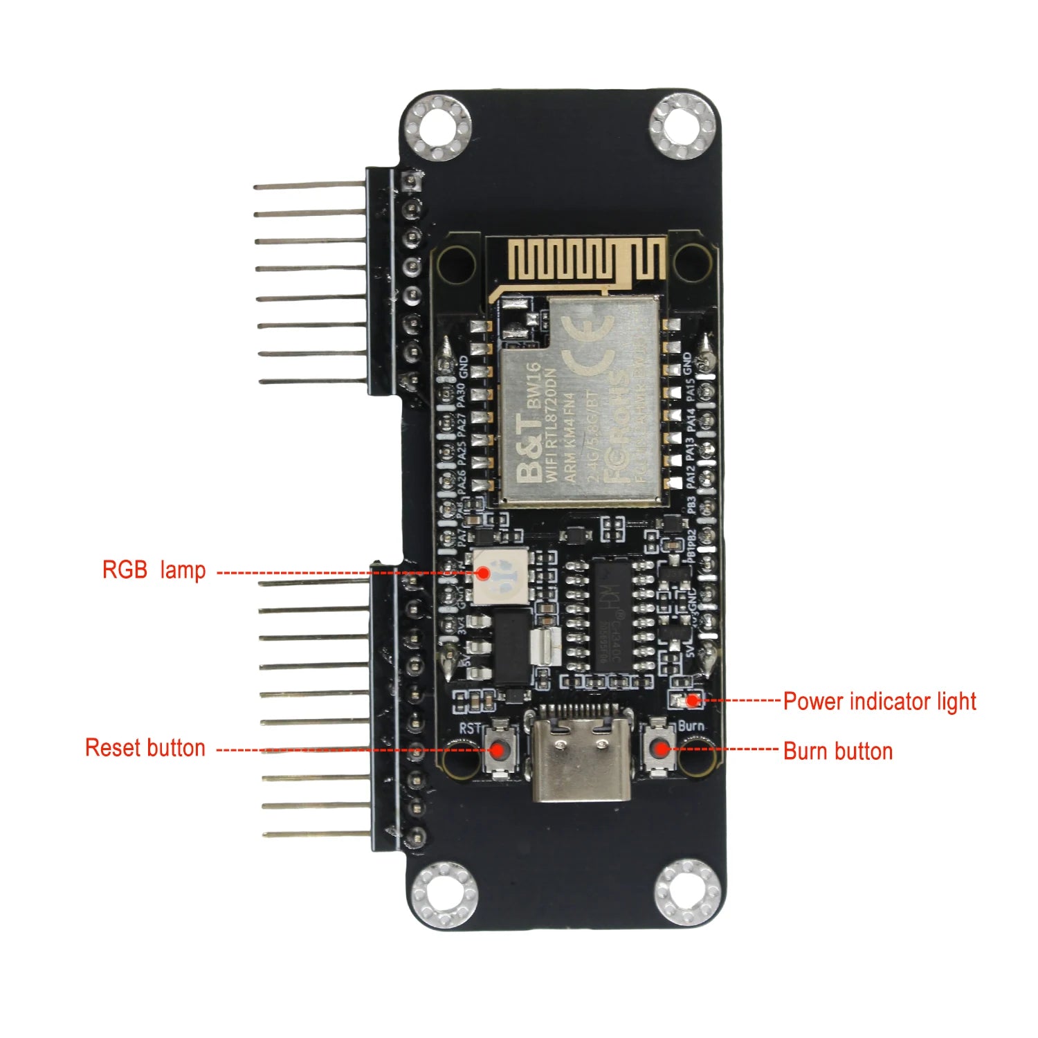 Flipper Zero BW16 5G WiFi Deauther Module Dual Band 2.4GHz 5GHz Pre-Flashed Firmware Compact detail image 2