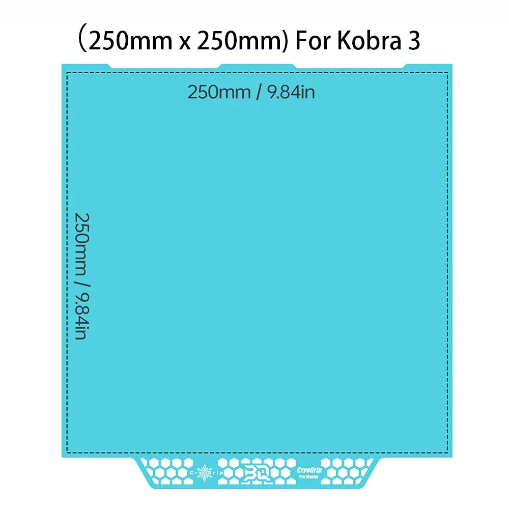 BIGTREETECH Glacier Panda Build Plate Spring Steel Cool Plate CryoGrip Double-Sided For BambuLab H2D P1 X1 A1 Kobra3 K2 PLUS