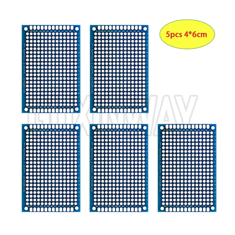 5-10PCS Prototype BoardsBlue Circuit Perfboard PCB 3x7cm 4x6cm 5x7cm 7x9cm Double Sided Circuit Boards DIY Electronic Kit