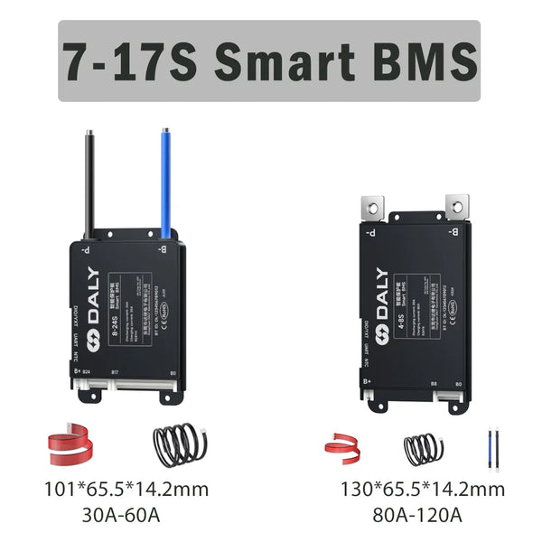 Daly Smart BMS 4S 6S 8S 12S 13S 14S 16S 17S 20S 24S Bluetooth BMS 30A 40A 60A 80A 100A 120A detail image 9