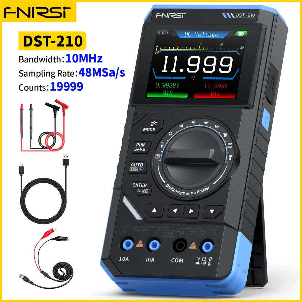 FNIRSI DST-210/201 3-in-1 Oscilloscope Multimeter & Signal Generator detail image 7