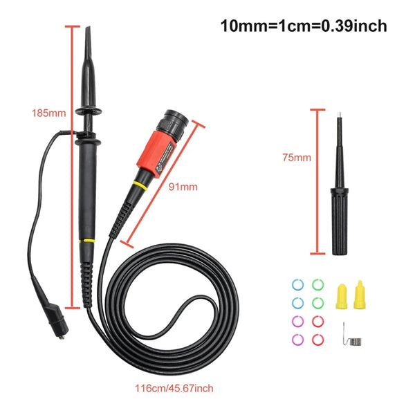 P4100 Oscilloscope Probe 100:1 2KV High Voltage 100Mhz Safety BNC Connector For detail image 3
