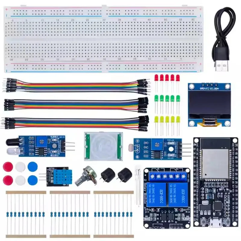 DIY Starter Kit for ESP32 ESP-32S WIFI with Storage Box Learning Basic Starter Kit 0.96 Inch detail image 2