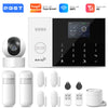 PGST 4G 2G GSM WiFi Alarm System House Home Security Protection Alarm System Kit Door Sensor Works with Tuya Smart Life Alexa