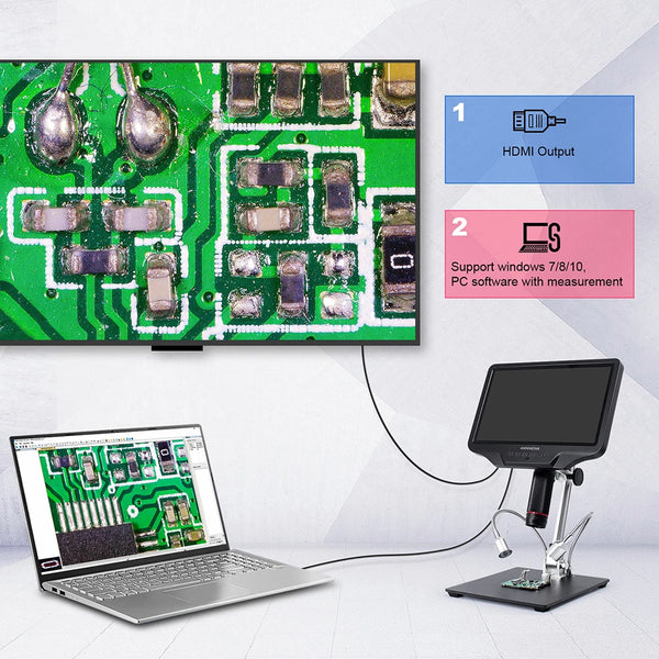 Andonstar AD409 HDMI Digital Microscope 10.1 LCD Screen Soldering Microscope 300X USB detail image 6