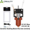 Creality Official K1/K1 Max/K1C Hotend Upgrades Kit,Ceramic Heating Block with Unicorn Quick Swap Nozzle for K1 Series 3D Printe