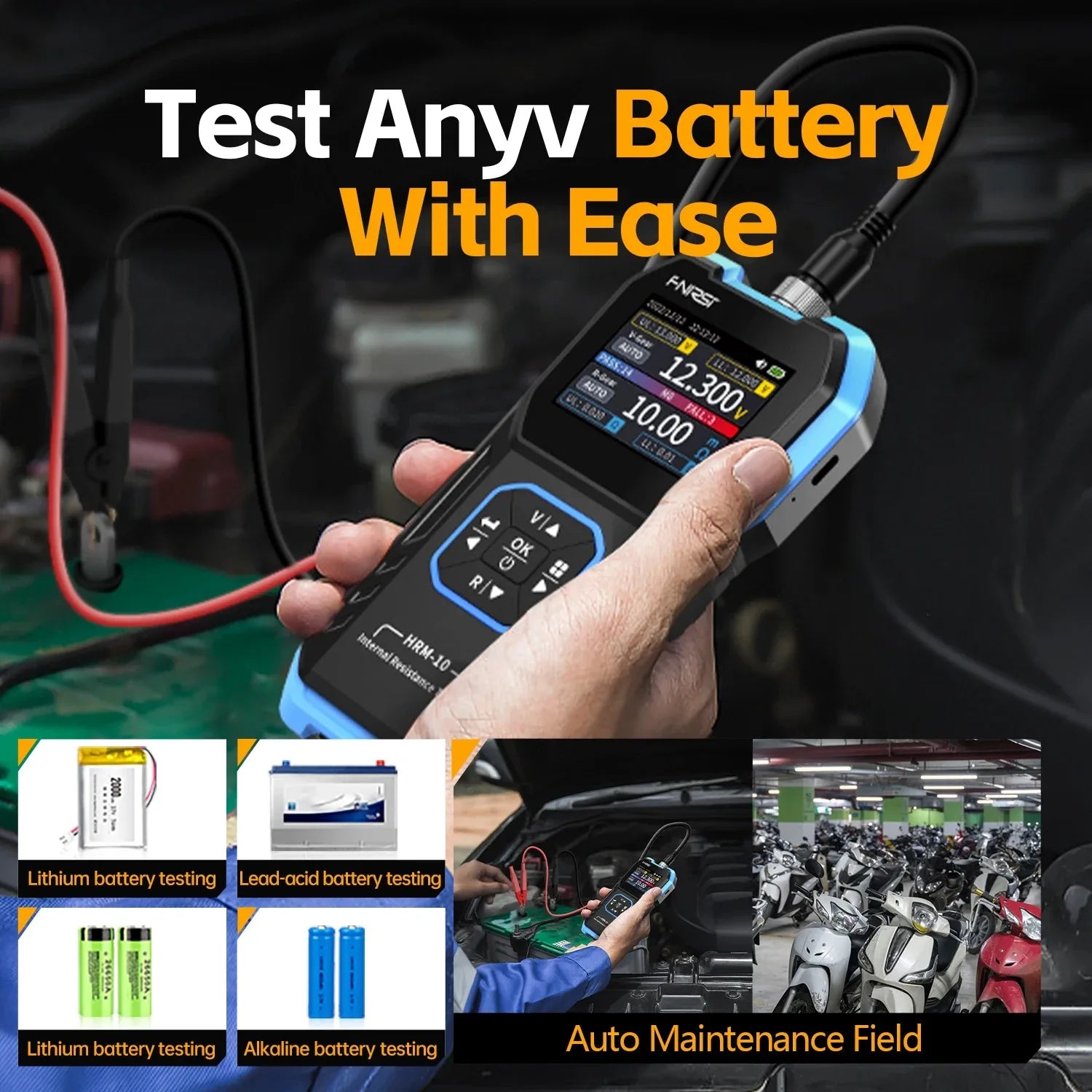 FNIRSI HRM-10 Battery Voltage Tester Tool detail image 5