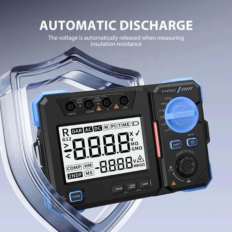 FNIRSI MRT1050 High-Precision Digital Insulation Resistance Tester detail image 5
