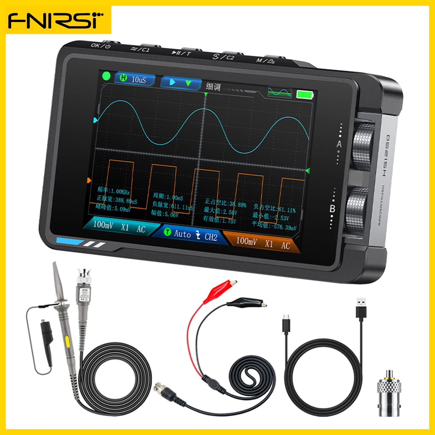 FNIRSI DS215H 2 in 1 Mini Repair tool, Dual channel detail image 7