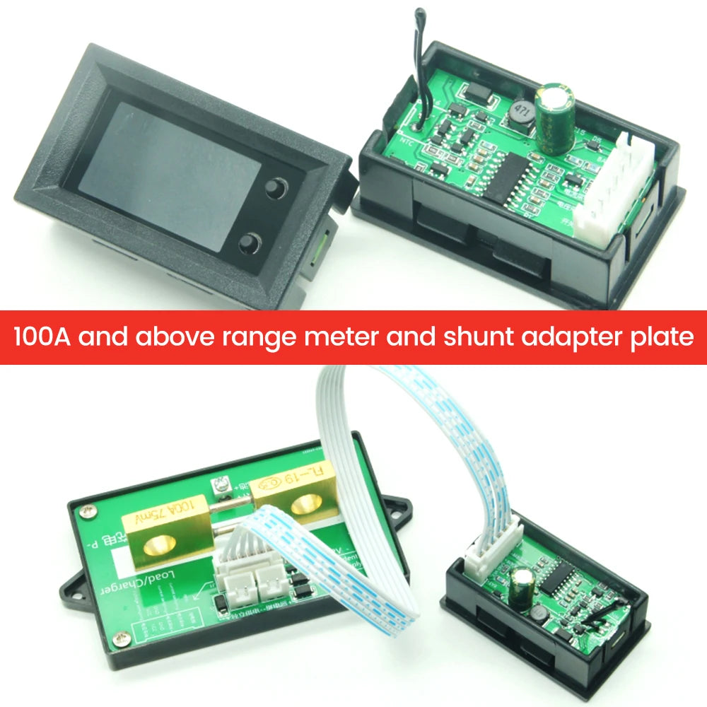 DC7~200V Digital Power Energy Voltmeter Ammeter Bi-Directional Metering Coulometer Battery detail image 14
