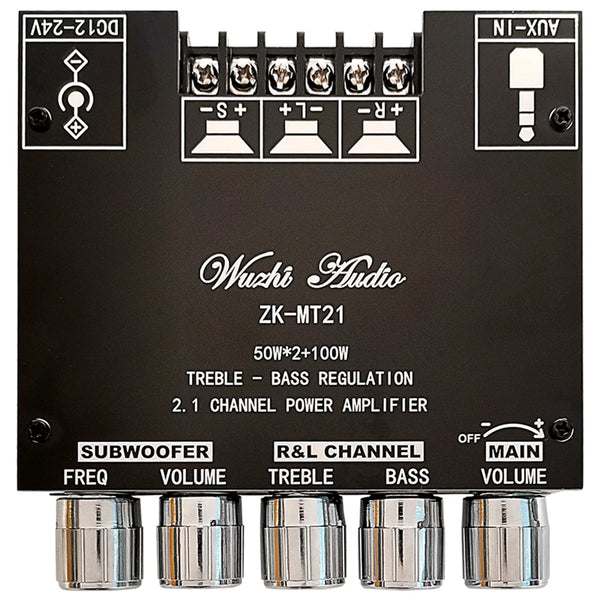 MT21 2.1 Channel Bluetooth 5.0 Subwoofer Amplifier Board 50WX2+100W Power Audio Stereo detail image 7