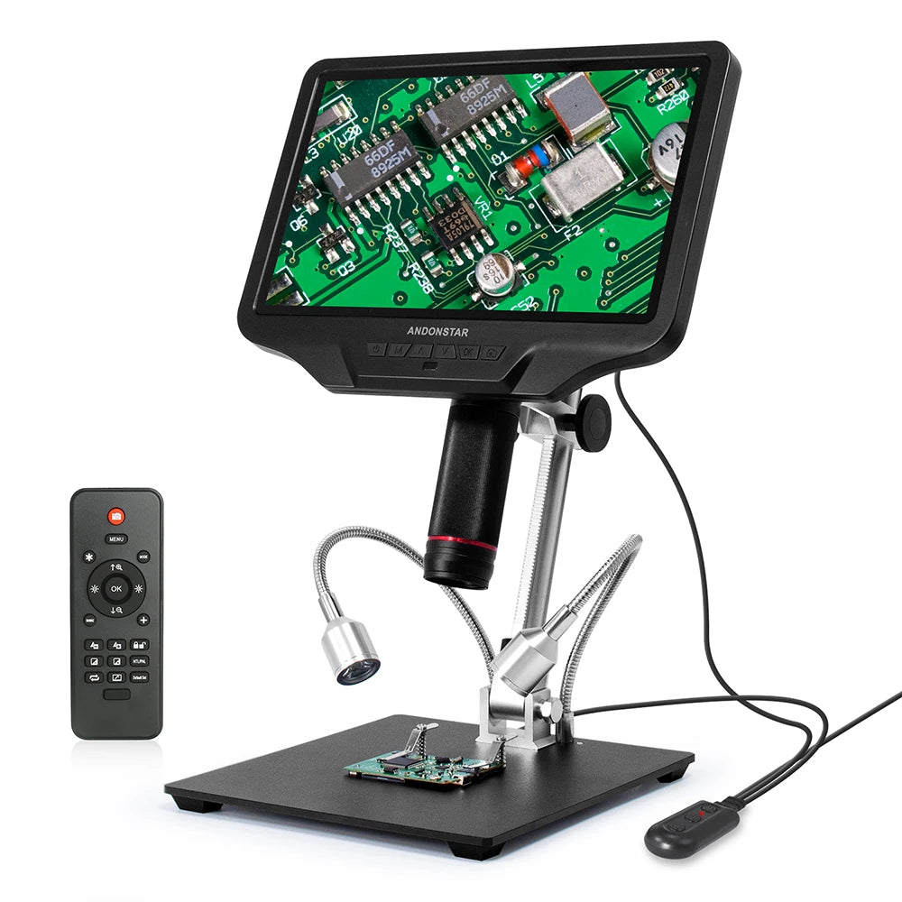 Andonstar AD409 HDMI Digital Microscope 10.1'' LCD Screen Soldering Microscope 300X USB Electronic Micros product image