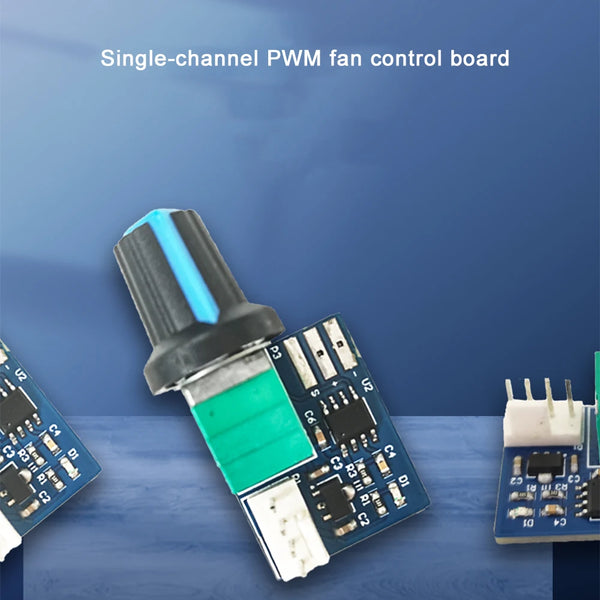 12V Single Channel PWM Fan Speed Controller with 25KHZ Frequency Duty Cycle Adjustable from detail image 2