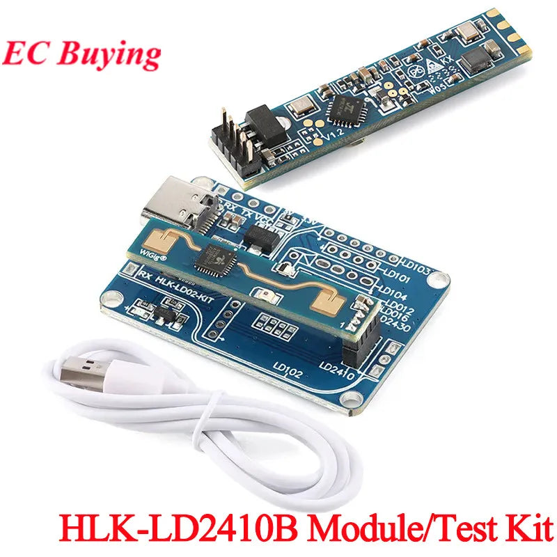 HLK-LD2410B Test Kit LD2410 FMCW 24G Smart Human Presence Status Sensing Radar Heartbeat Detection Sensor product image