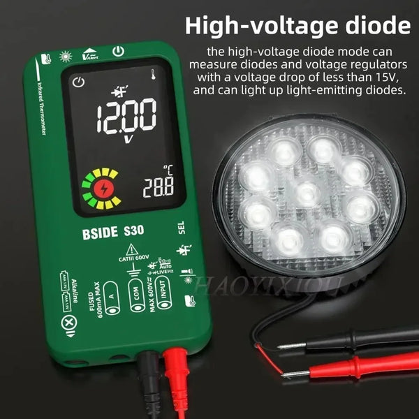 BSIDE S30 Smart Digital Multimeter 15V Diode Infrared Thermometer AC DC Voltage Current detail image 4