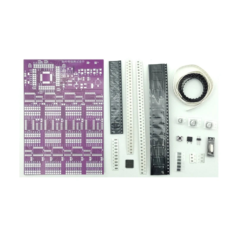 SMD Components Soldering Practice Test Kit 300 Pieces LED Circuit Board FR-4 PCB Material detail image 3
