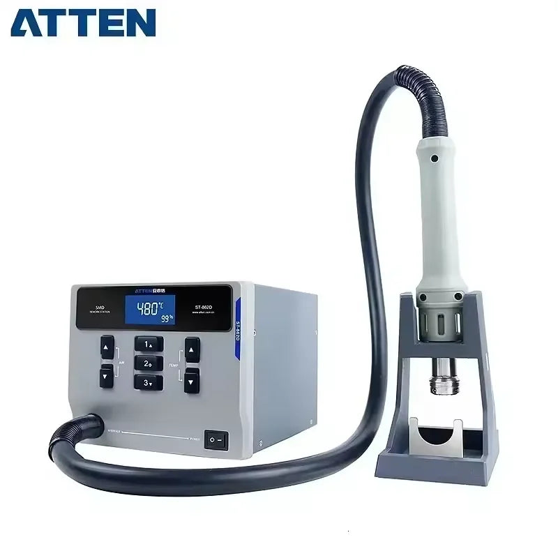 ATTEN ST-862D Hot Air Gun Soldering Station Lead-free 110V/220V 1000W BGA Rework Station detail image 5