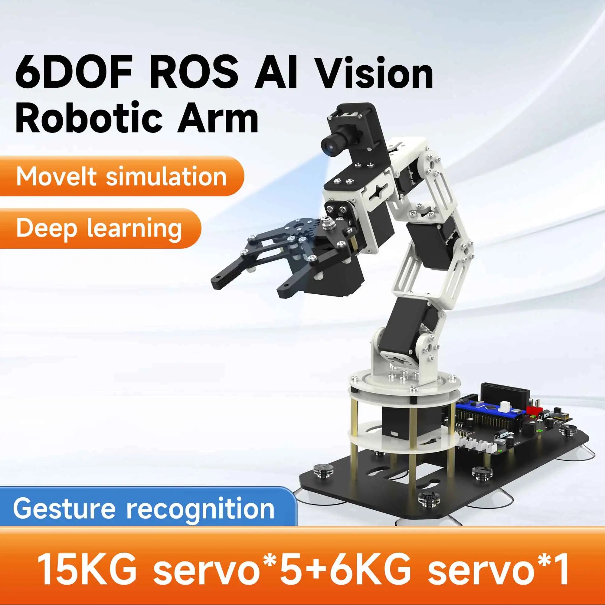 Yahboom DOFBOT SE Robotic Arm AI Vision Robot Virtual Machine Version 6DOF with ROS Python Programming Fo product image