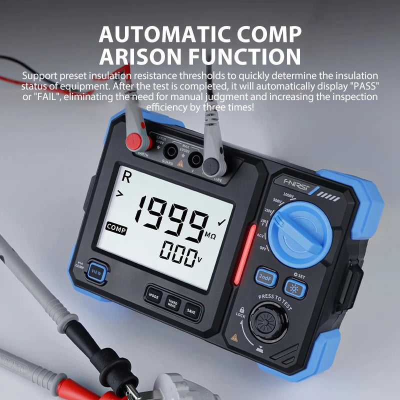 FNIRSI MRT1050 High-Precision Digital Insulation Resistance Tester detail image 3