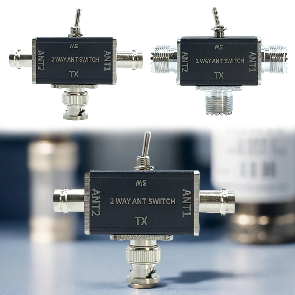 2 Way CB/HAM Antenna Coax Switches 1 Input & 2 Outputs 100W 0-50MHz Manual Coaxial Antenna detail image 5