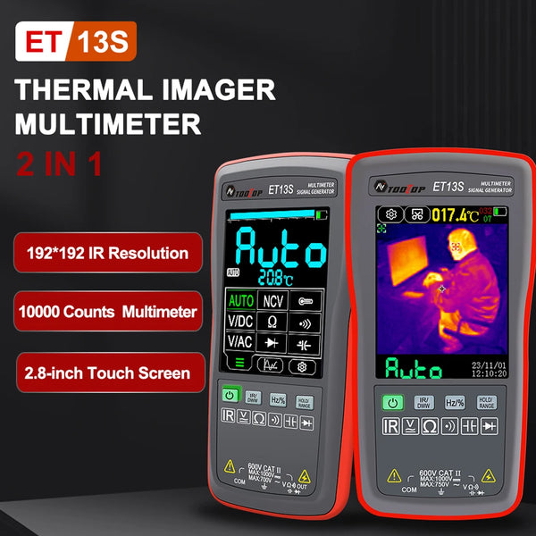 ET13S 2in1 Thermal Imager Multimeter 10000 Counts Counts 2.8-inch Touchscreen -20 to 550 detail image 2