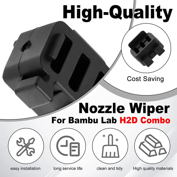Nozzle Wiper For Bambu Lab H2D/H2C/P2S Silicone Brush High Quality Hotend Nozzles Cleanning Tool For Bambulab P2S Cleaner Parts