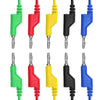 5pcs Banana to Banana Plug Test Lead Set 4mm Stackable Banana Plug Wire Test Cable Lead for Multimeter, Electrical Test Wire