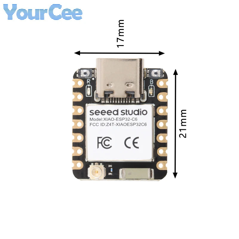 10pcs/1pc ESP32 Seeed Studio XIAO ESP32C6 WiFi 6+Bluetooth-compatible Ble 5 Zigbee Matter detail image 3