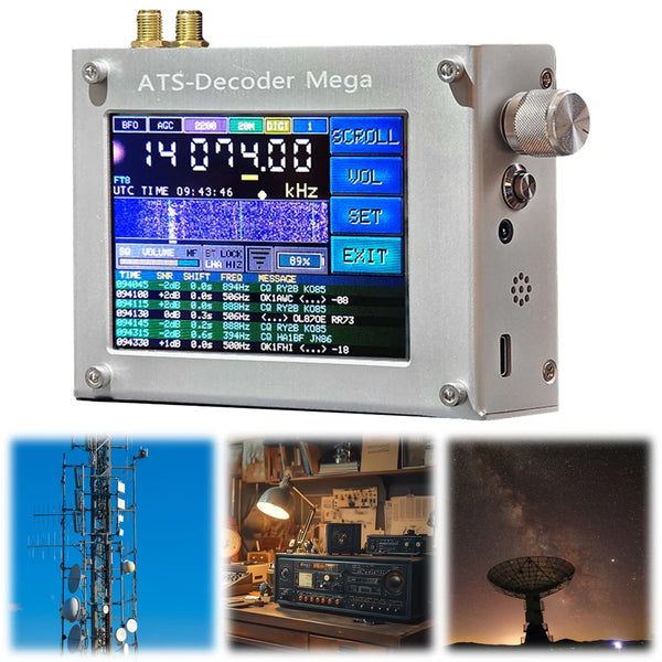 ATS-Decoder Radio Receiver FM RDS AM LW MW SW SSB DSP Si4732 Portable Shortwave Radio detail image 2