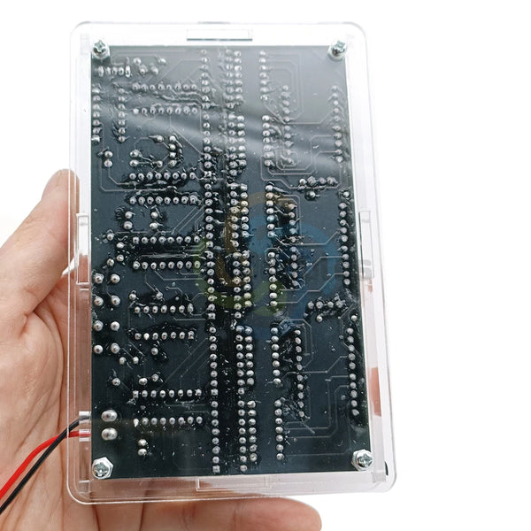 DC4.5V-5.5V 6 Digits DIY Clock Kit Auto Display Time DIY Alarm Clock Soldering Practice Kit detail image 6