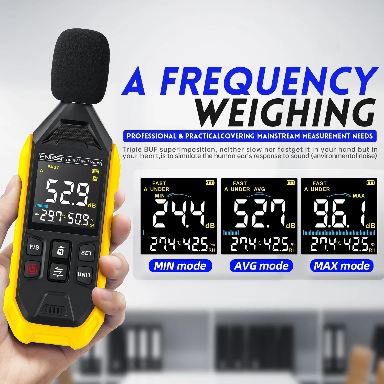 FNIRSI FDM01 Noise Digital Sound Level Meter detail image 3